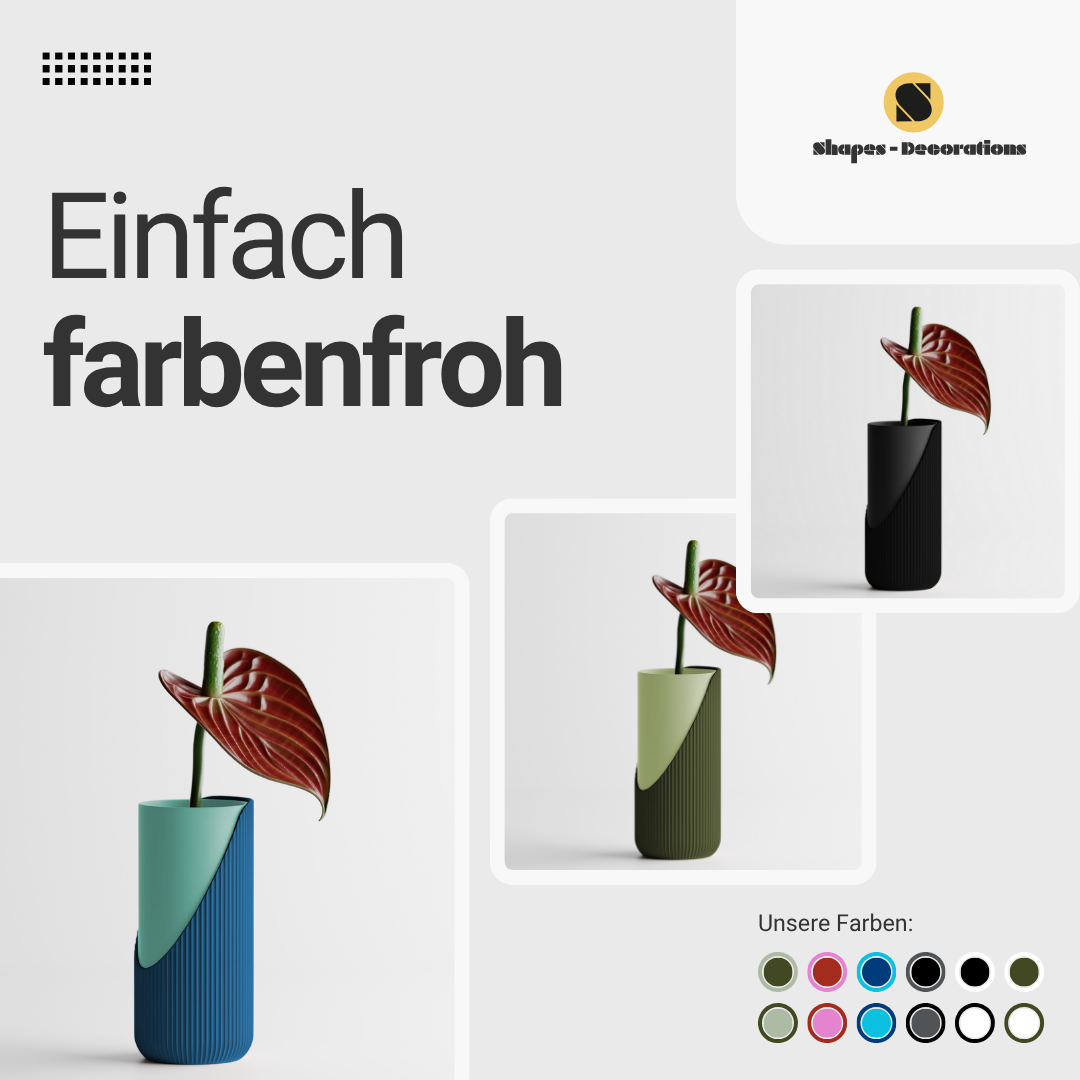 Encastra klein (17,3cm) – Vase by HpInvent