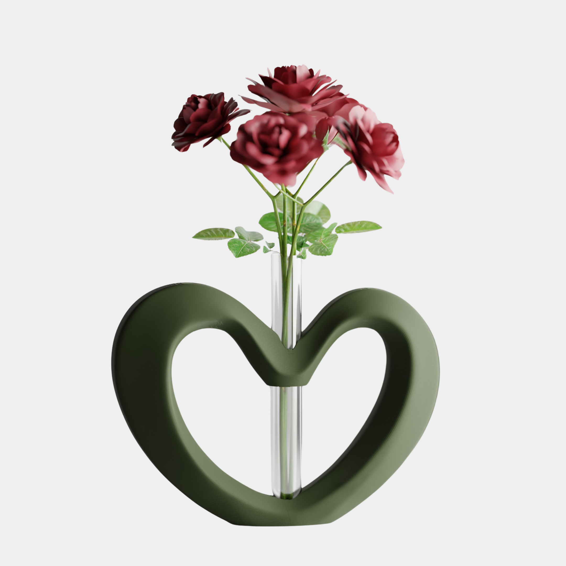 Herzvase – Single Bloom