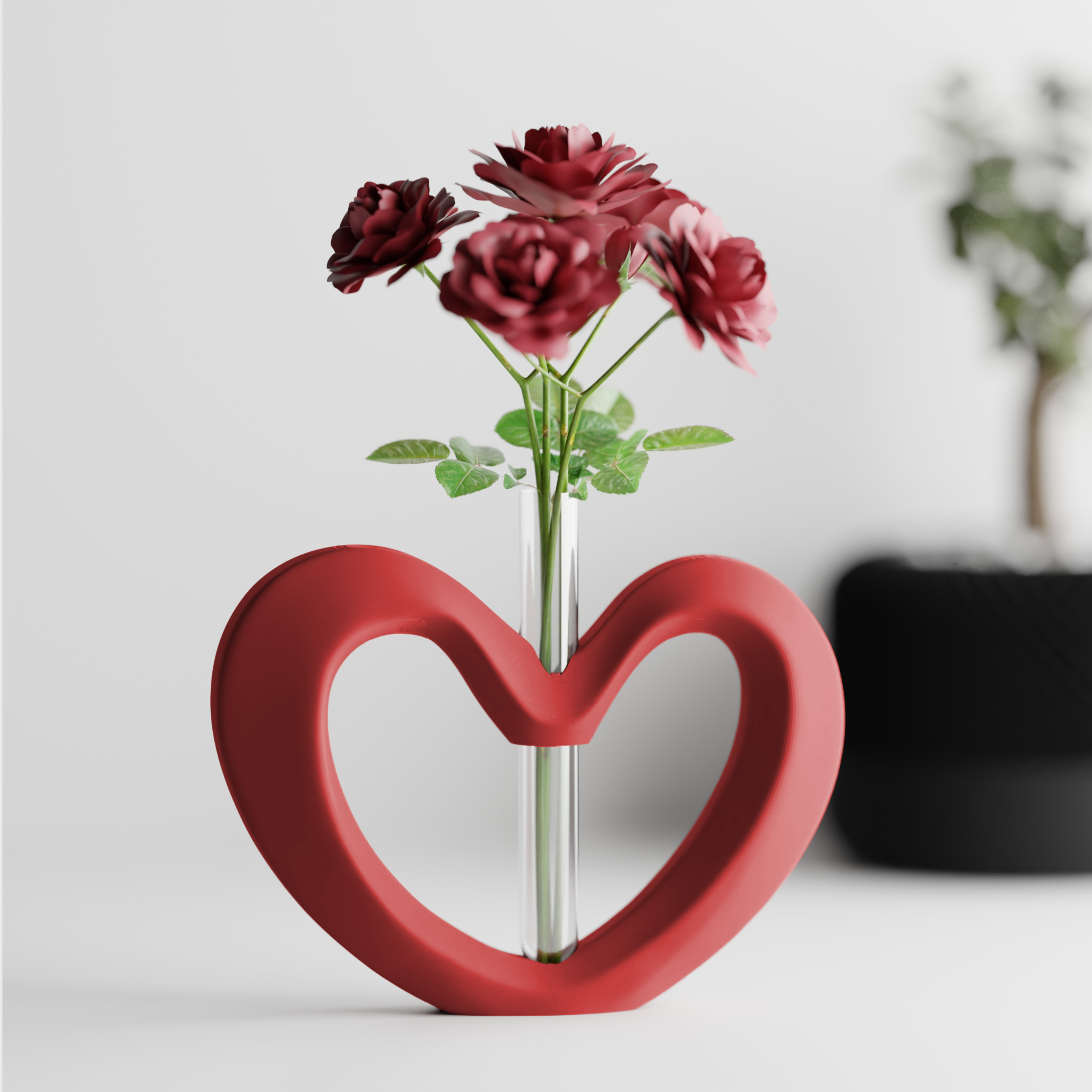 Herzvase – Single Bloom