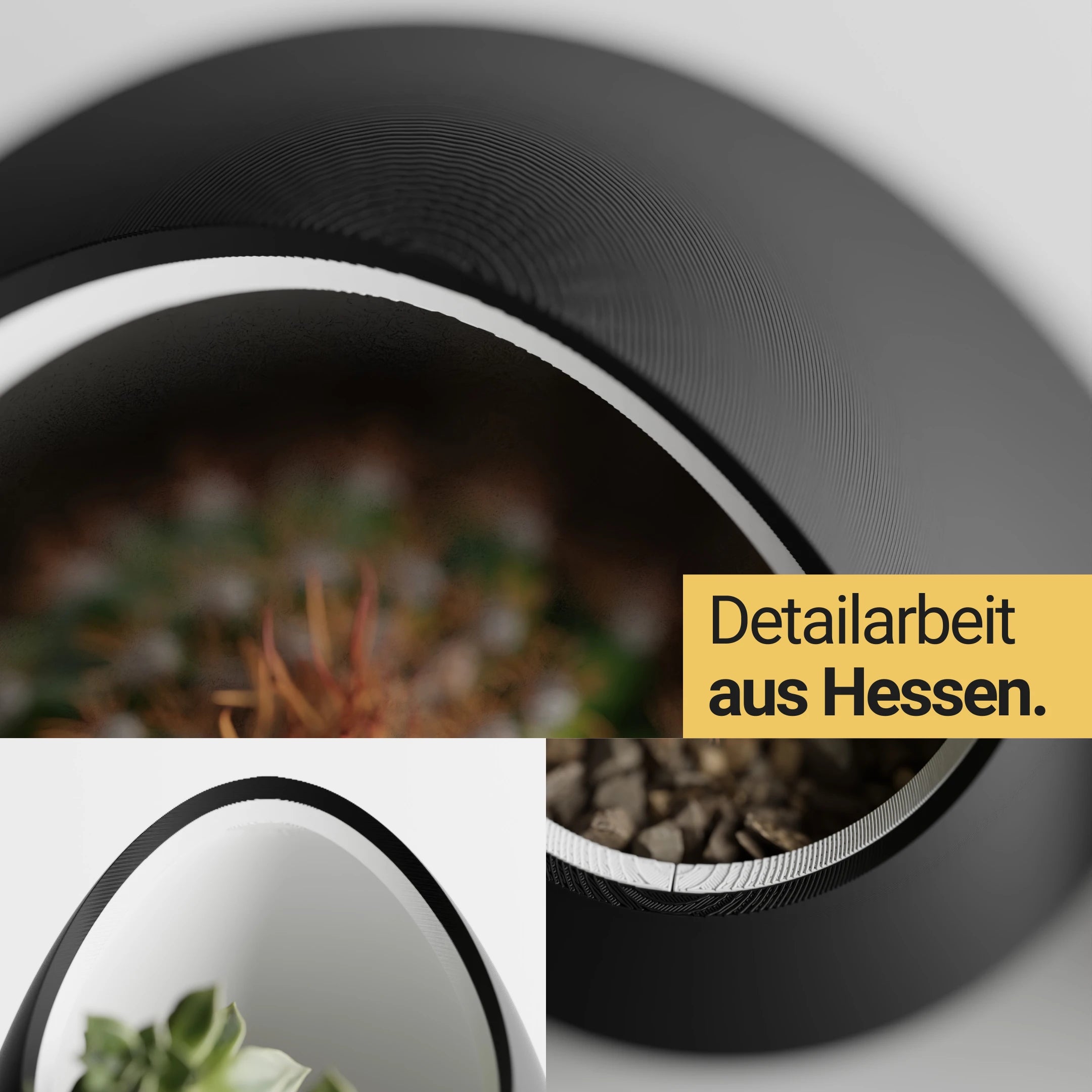 Nuvia Planter - Inspired by the idea of a nest.