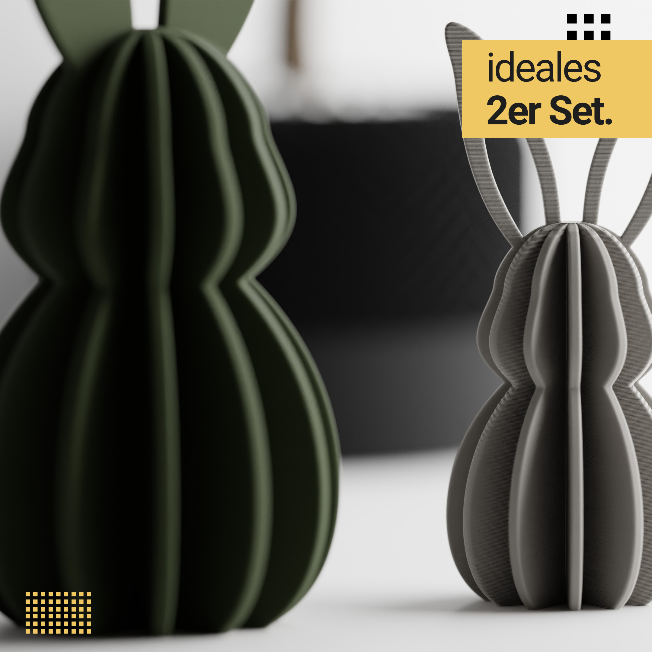 Osterhasen Set – Groß & Klein