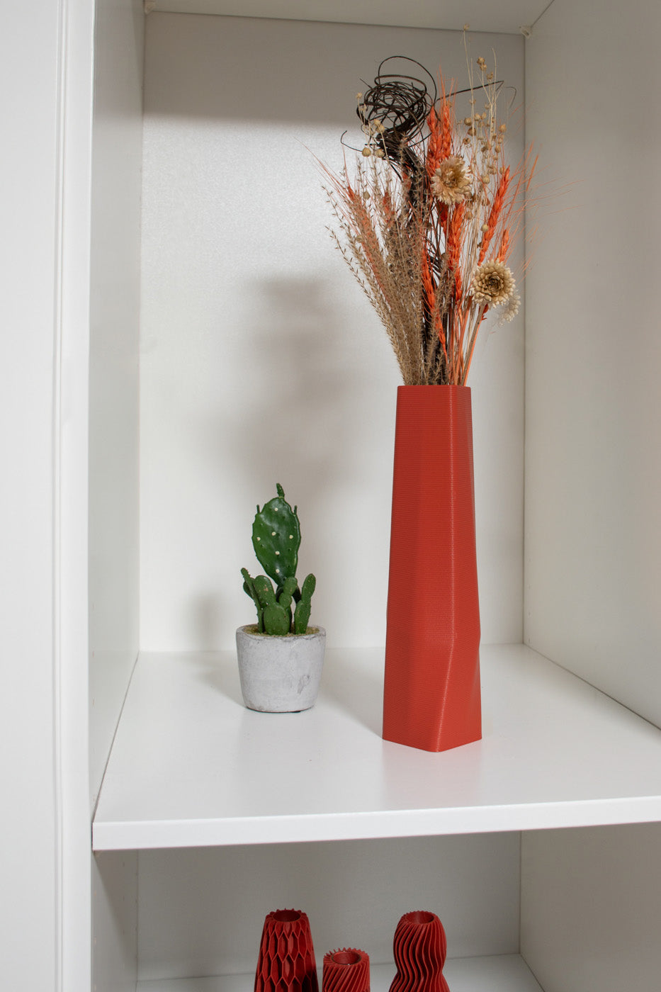 the vase - square (basic) - terracotta