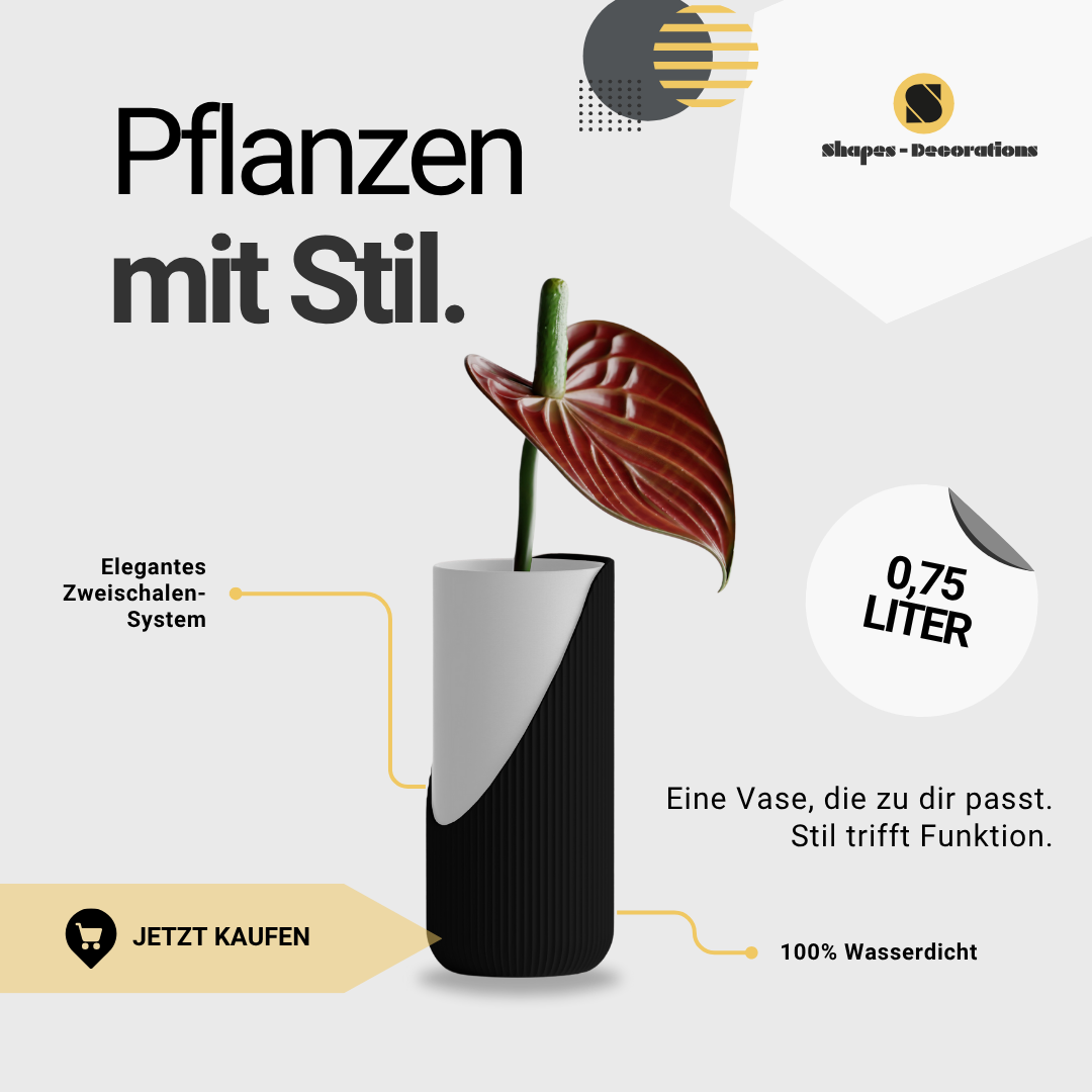 Encastra klein (17,3cm) – Vase by HpInvent