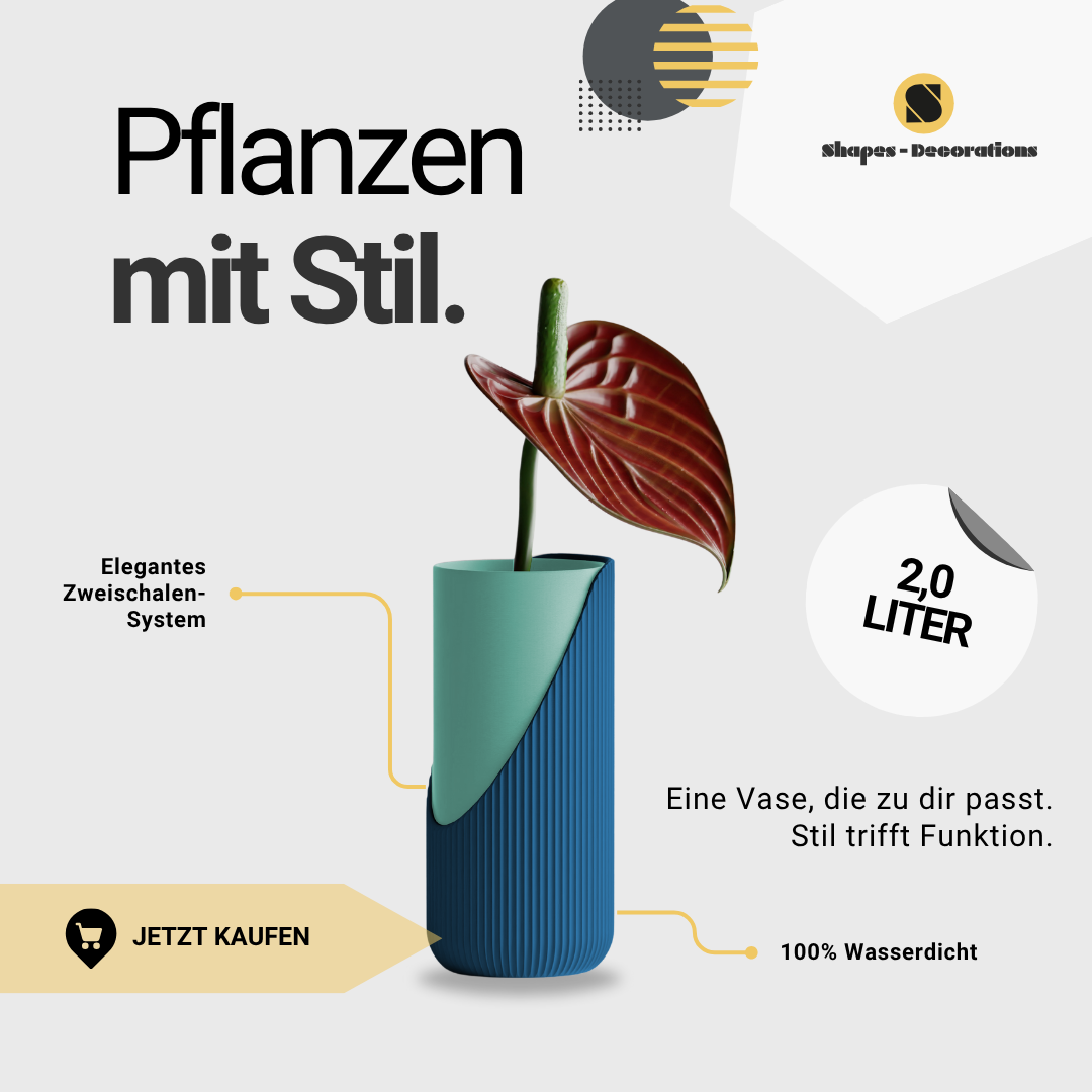 Encastra groß (24,2cm) – Vase by HpInvent