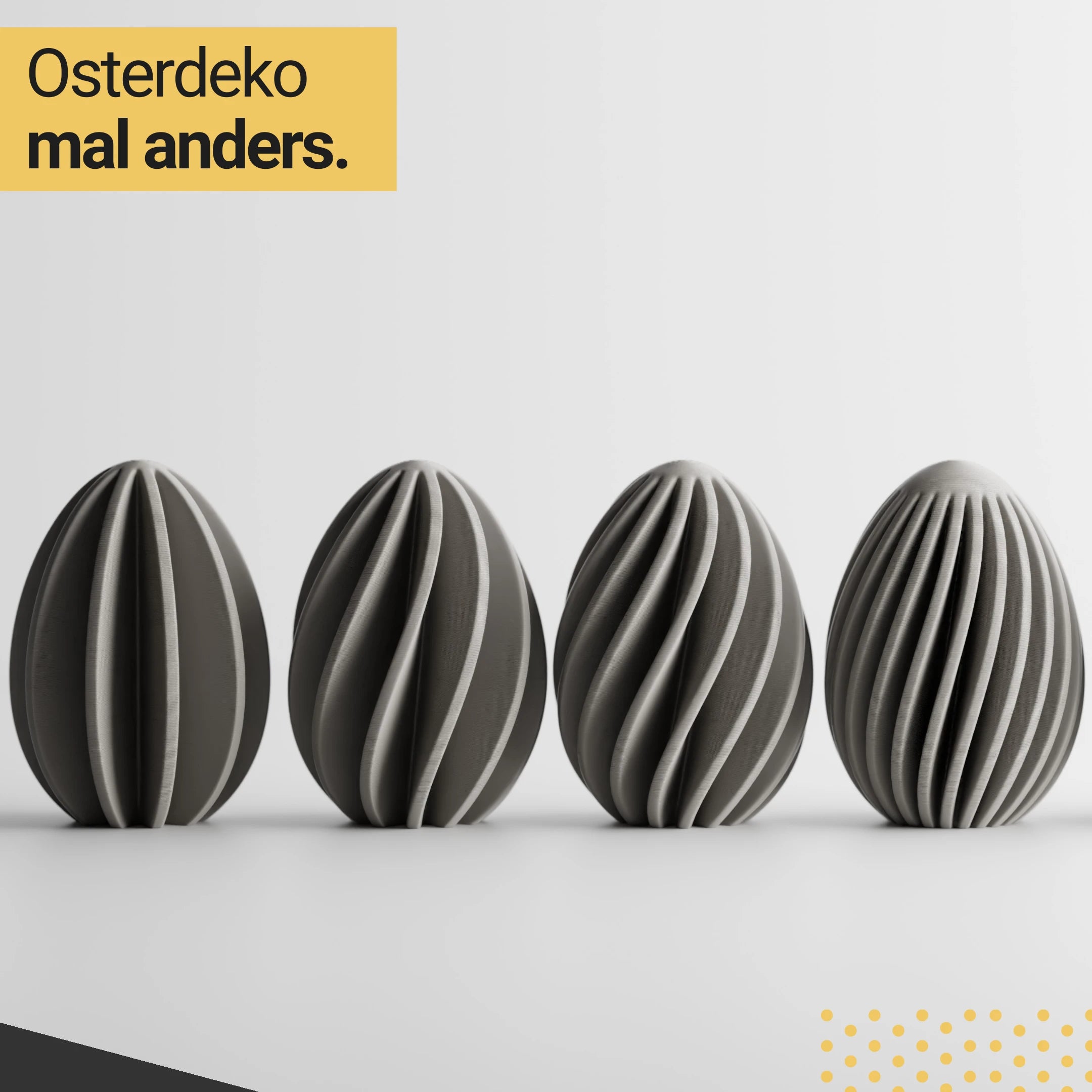 Ostereier Set – Deko Eier im Dreierset
