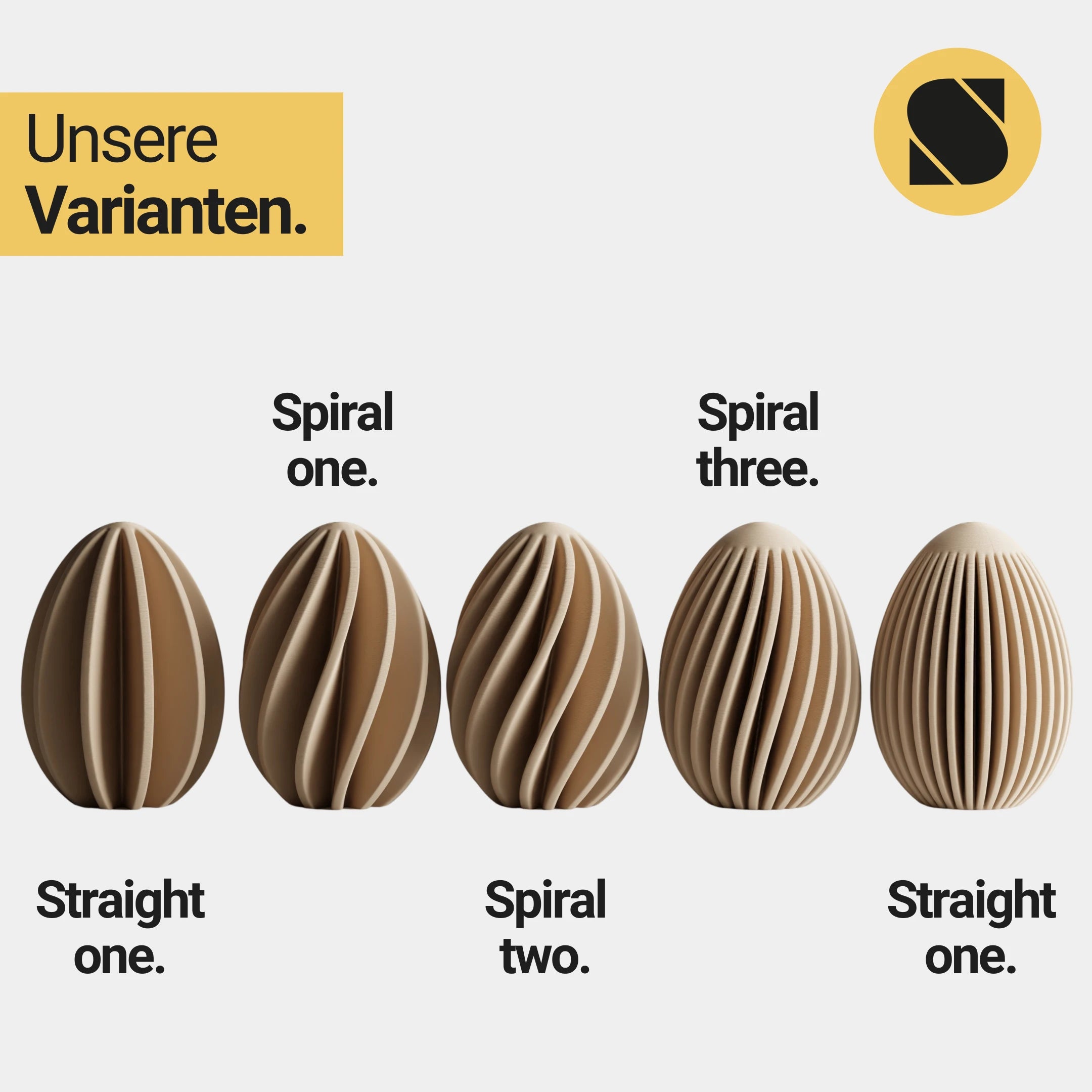 Ostereier Set – Deko Eier im Dreierset