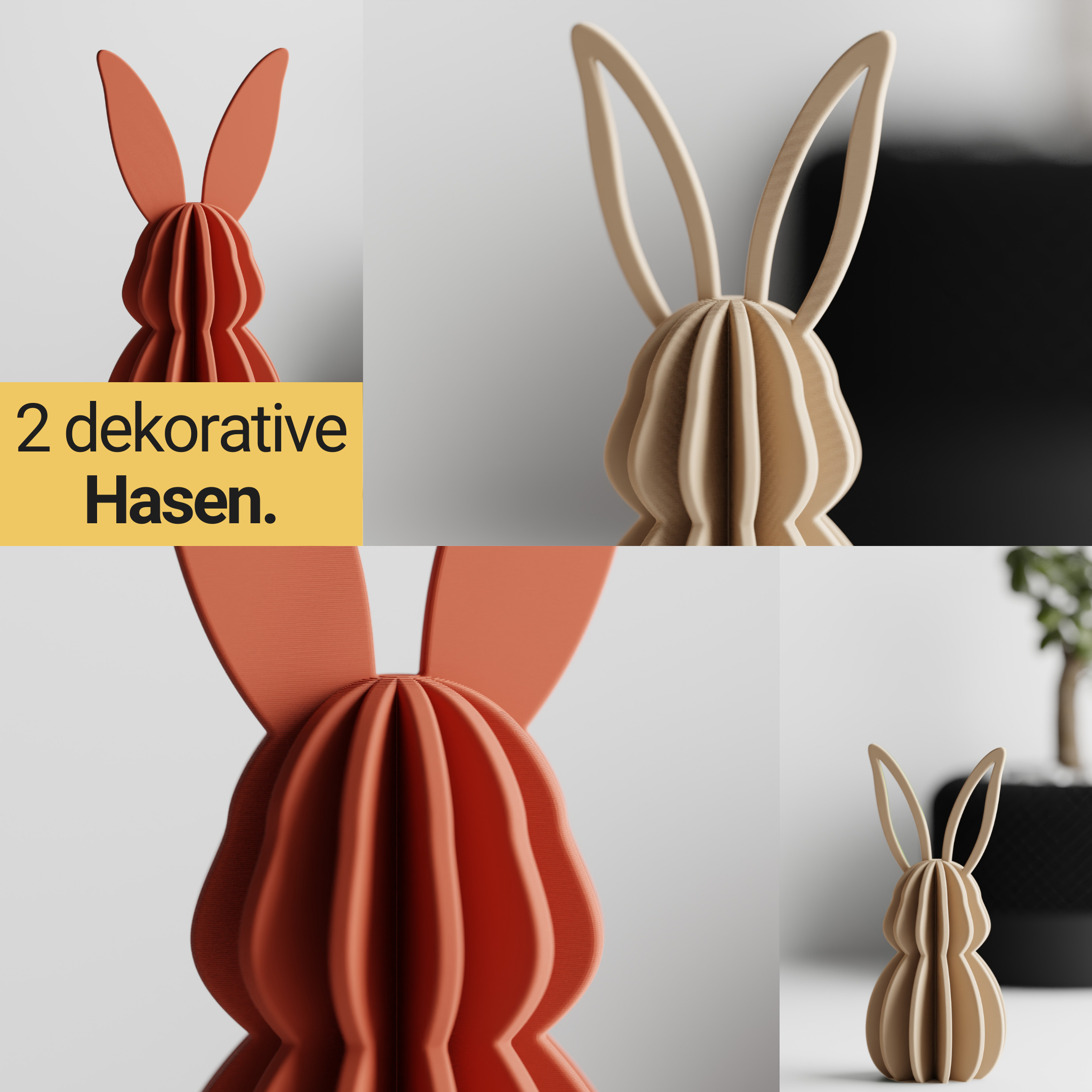 Osterhasen Set – Groß & Klein